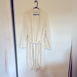 Port Authority Cream Plush Robe